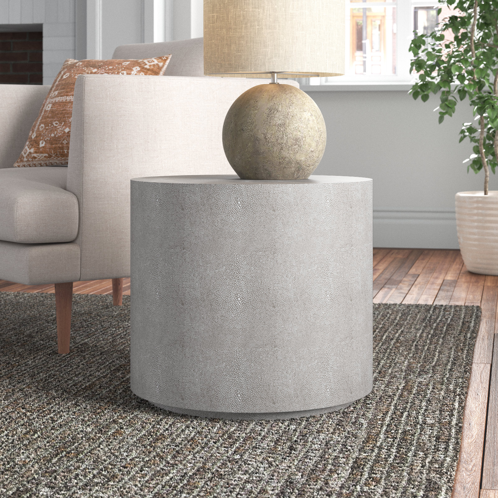 Medici End Table, Gray