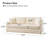 Wimberly 80.5" Farmhouse Upholstered Slipcovered Sofa-668414181