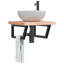 Aricely 50cm Solid Wood Bathroom Vanity Top-931047889