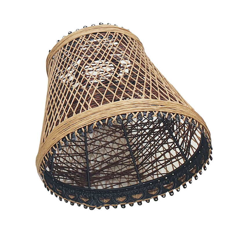 18cm H Bell Lamp Shade ( Uno ) in Brown