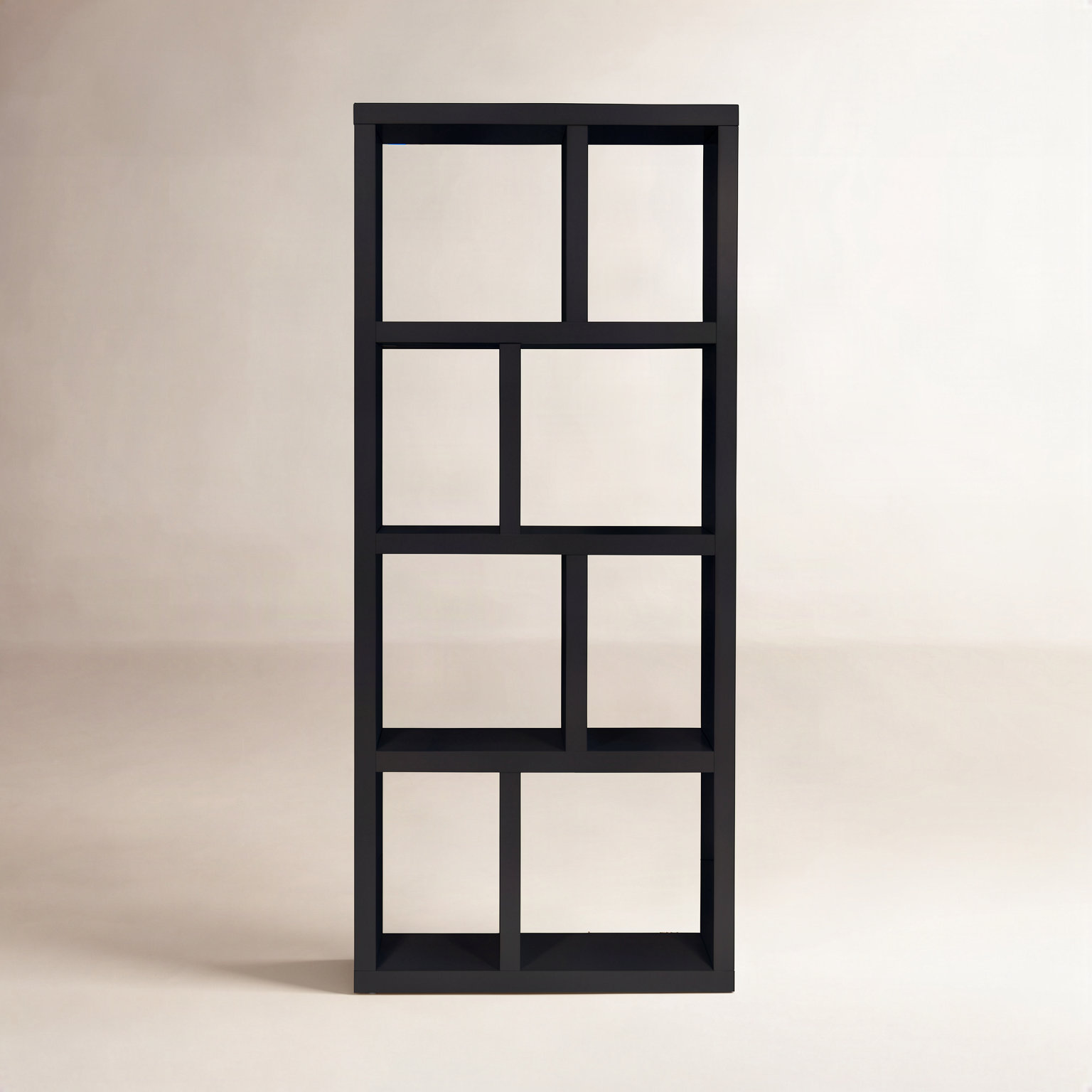 Stetson Bookcase, (4 Shelves) 63" H x 28" W x 13" D, Pure Black