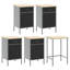 Work Cabinet Set with Drawer with Shelf-615935714