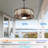 23" Outdoor Ceiling Fan with Dimmable LED Light and Remote Plug-in Water-Proof Fan for Patio 