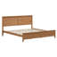 Lit plateforme moderne en bois massif avec support de lattes robuste-1166858650