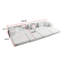 Canapé gris en forme de L 118,2 po, gris foncé, 6 coussins, assise confortable, installation rapide, canapé gris en forme de salon avec décoration pour la maison-723133826