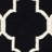 Rodgers Hand Woven Flat Weave Wool/Cotton Geometric Rug in Black/Ivory-502253971