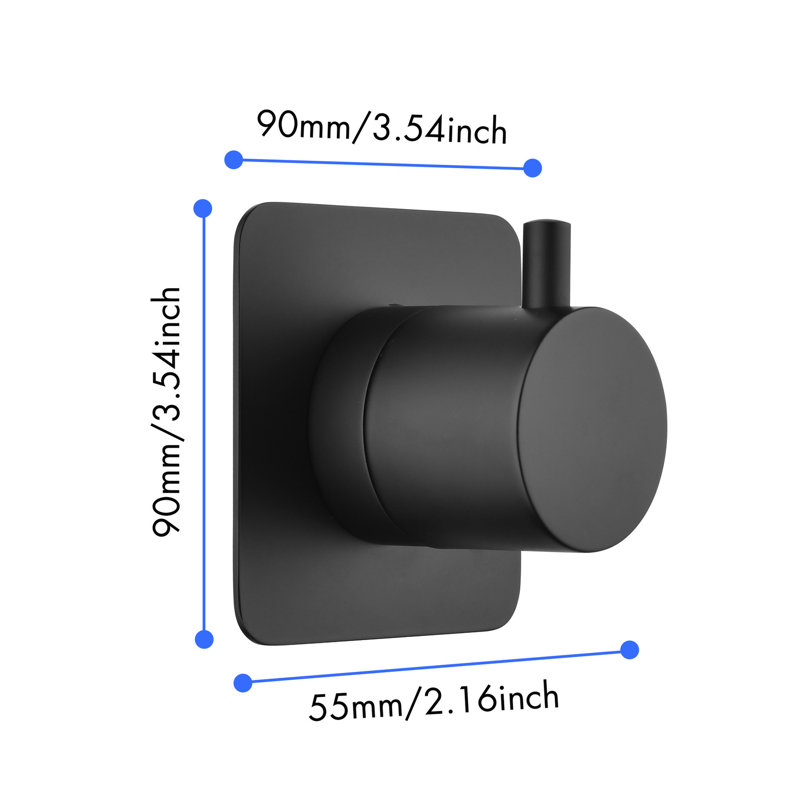 Robinet de douche 3/4 "en fonte de métal - Valve en laiton avec volume et fabrication à débit élevé