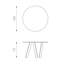 Tristani Round Glass Top Metal Base Dining Table-1149065610