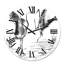 Deux grues japonaises amoureux - horloge murale traditionnelle-60282336
