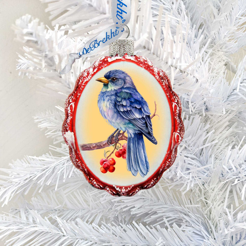 4'' Glass Hanging Figurine Ornament