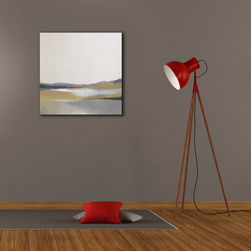  «Gray Dunes 2» par Brittany Evans, art mural sur toile, 26 po x 26 po, H 26 po x l 26 po