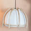 Suspension en rotin et coton