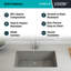 Évier de cuisine 32 po x 19 po en quartz platine, évier simple, évier encastré, évier de cuisine en granite-101021180