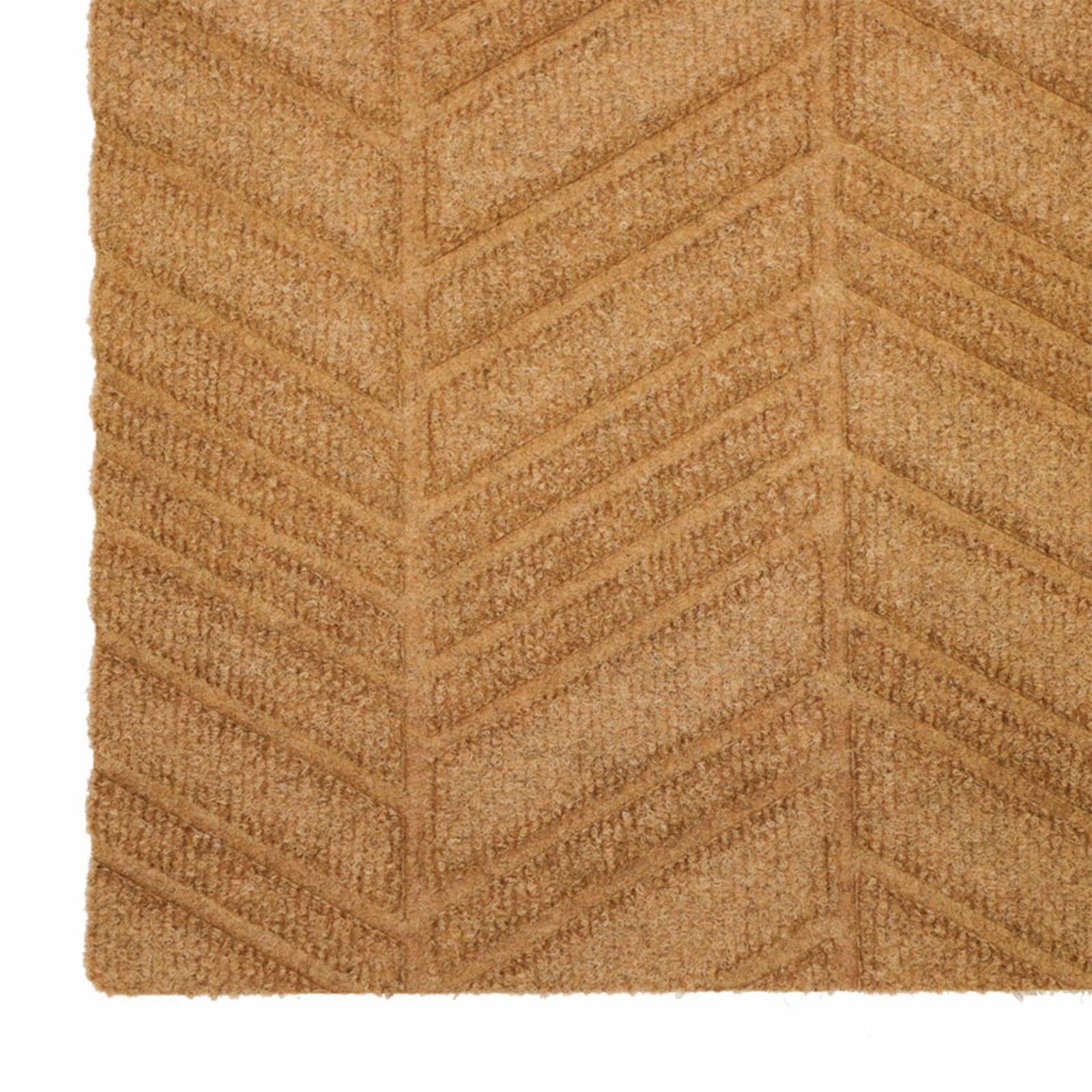 WaterHog Luxe In Vein Non-Slip Doormat, Wheat , 21.5" W x 70" L