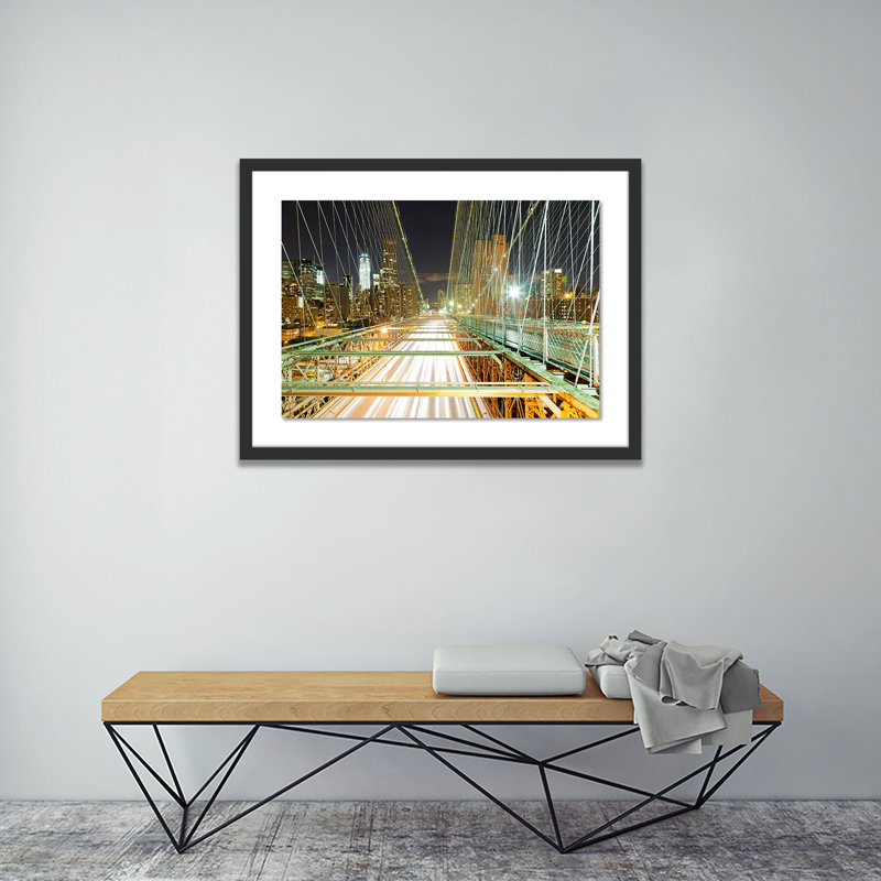 Zoom I Print by Jakob Wagner, Black, 34" H x 48" W x 2.5" D