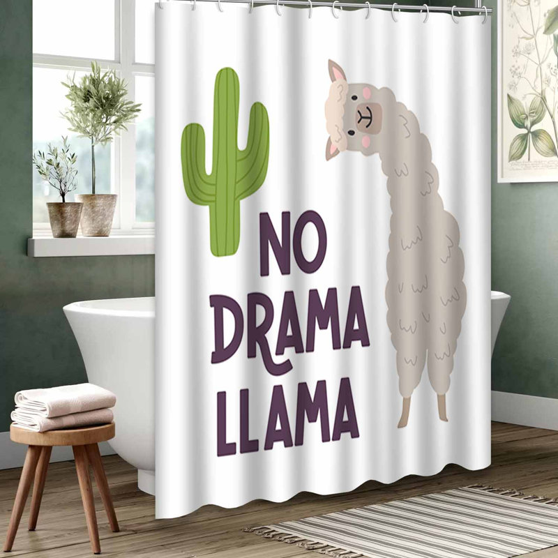 Rideau de douche crème imperméable, rideaux de douche pour la salle de bain avec 12 crochets, L 72 po x l 72 po