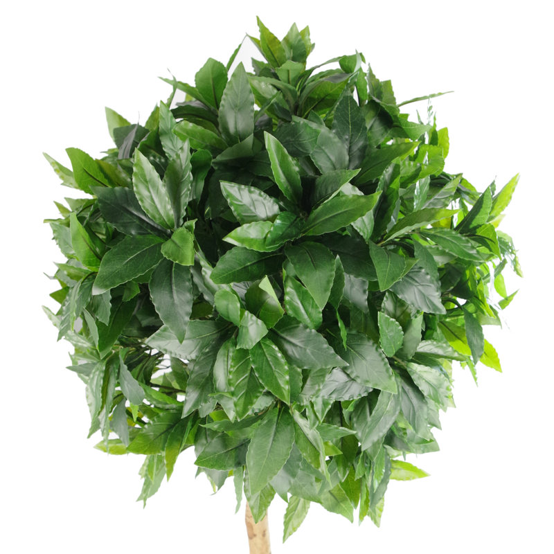 120 cm H Faux Ficus and Foliage Topiary and Tree Plant in Plastic Pot Liner
