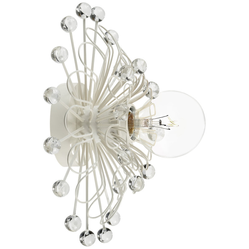 Keaton Flush Mounted Sconce, Light Cream