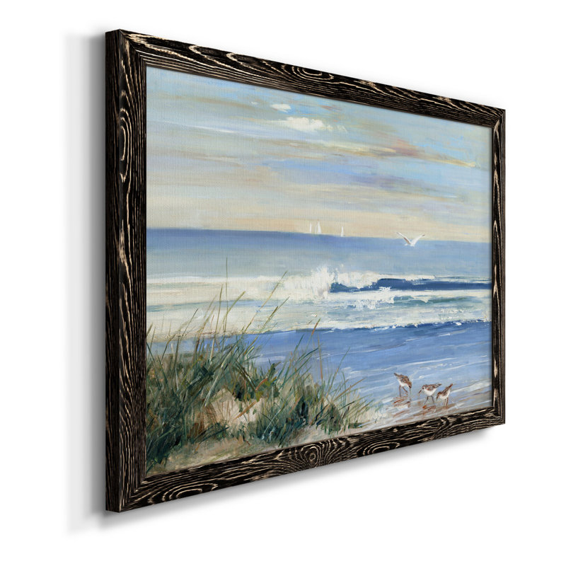 Beach Combers - Reproduction d'art sur papier encadrée, Noir, H 31 po x l 44 po x P 1 po