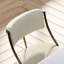 Tabouret de bar à hauteur de comptoir en métal antique de 25 po avec dossier, structure incurvée, assise rembourrée, repose-pieds, ajustement du plancher, outils d'assemblage en laiton de 25 po, style moderne, ajusteurs confortables