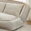 Canapé-lit 71 po en chenille surdimensionné pour lit double pour chien avec dossier réglable pour grands chiens, beige-1811202766