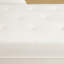Chaise longue blanche en tissu moelleux