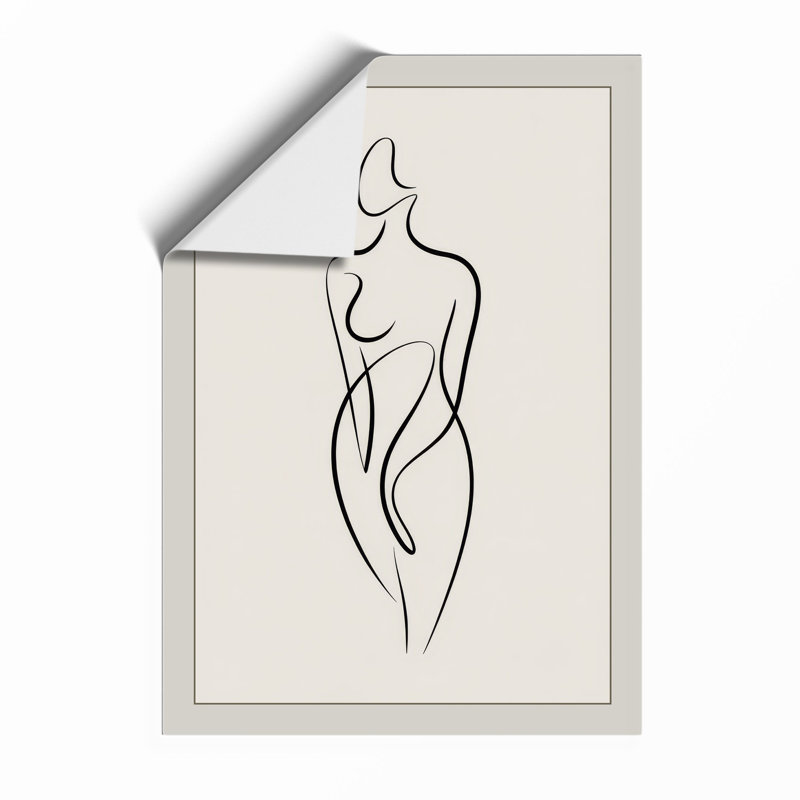 Flowing Lines Minimalist - Print, Unframed, A1 - 84.1 x 59.4 cm