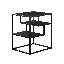 Table d'appoint avec plusieurs tablettes ouvertes (noir)-130492042