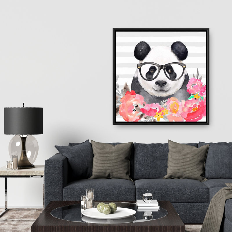 " Panda With Glasses "
