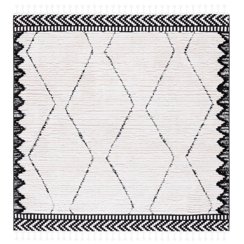 Shiflet Performance Geometric Rug, Square 6'7"