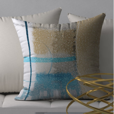 Vital Happy Square Pillow Cover & Insert