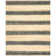 Hedman Hand Knotted Jute/Cotton Striped Rug in Beige/Brown/Blue