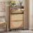 Rattan Shoe Storage Cabinet With 3 Flip Drawers