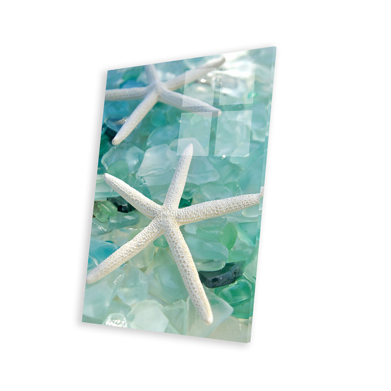 Verre de mer 1 impression sur verre acrylique, H 32 po x l 24 po x P 0,25 po
