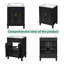 Meuble-lavabo de 24 po avec lavabo supérieur, armoire de rangement moderne avec 2 portes à fermeture douce et tablette réglable, structure en bois massif-118729360