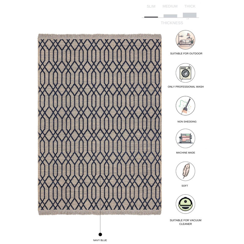 Tapis Stanuta, Rectangle 6 pi 7 po x 9 pi 7 po