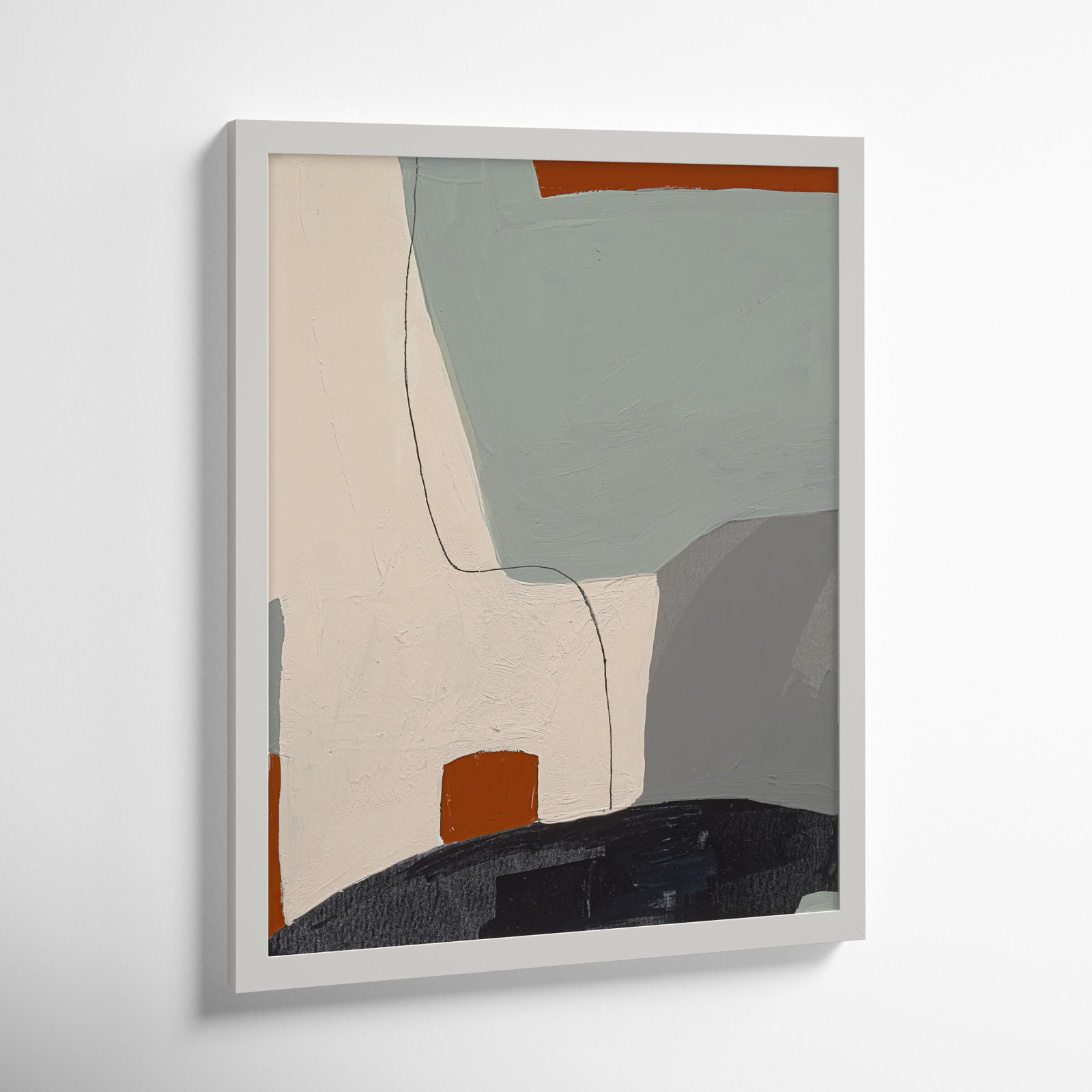 Dreamscape 3 Print by Andrea Stokes, 30" H x 24" W x 1.25" D, White Framed
