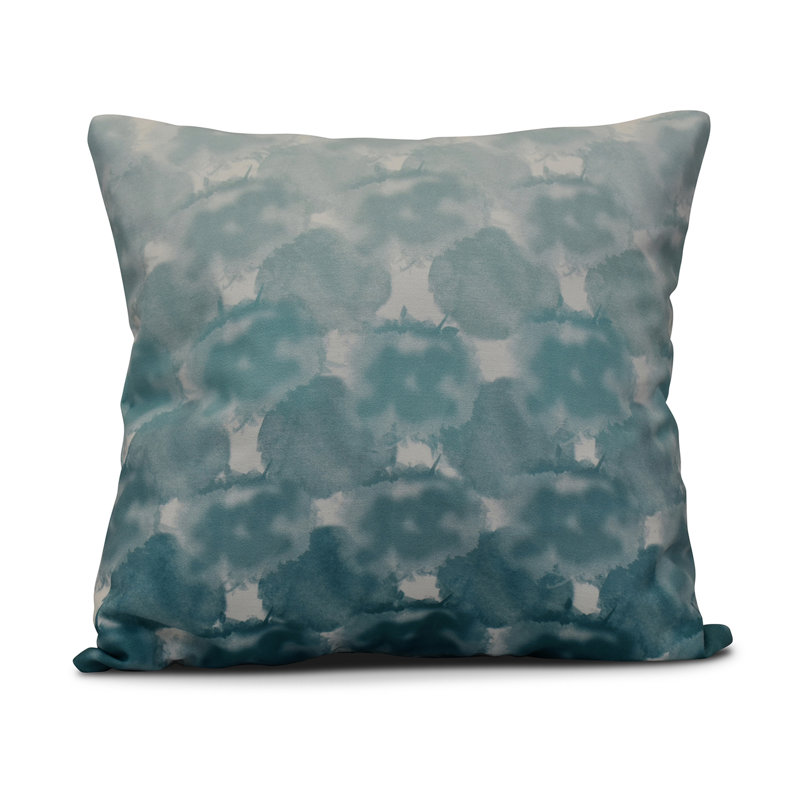 Housse de coussin carrée extérieure/insert, 16 po x 16 po, sarcelle