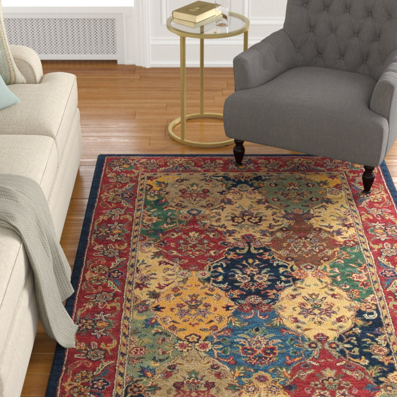 Harmonsburg Wool Oriental Indoor Rug, Rectangle 3'6" x 5'6"