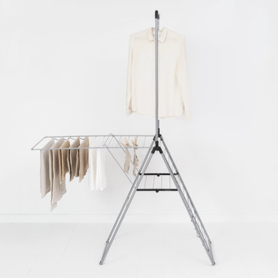 Brabantia HangOn Foldable Clothes Drying Rack with Garment Rail (82 Feet)