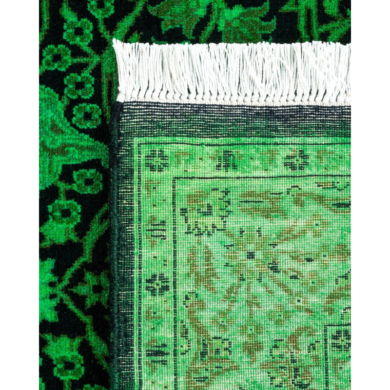 Tapis noué à la main Weirsky - One-of-a-Kind Weirsky - Vert
