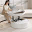 Table basse à plateau rond blanc