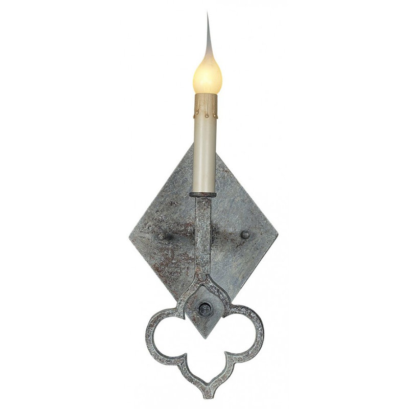 Quatrefoil 1-Light Candle Wall Light