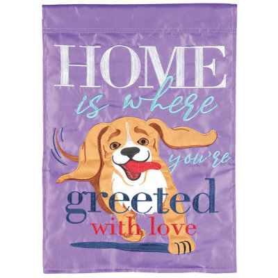 Double Sided 18'' H x 13'' W Polyester Animal Garden Flag