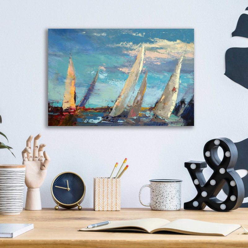 «Magnificence» par Beth Forst - peinture sans cadre, H 12 po x l 16 po x P 0,13 po