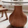 Gullveig Round Dining Table With Lazy Susan Vase-Shaped Solid Wood Pedestal