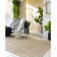 Tapis intérieur / extérieur brun en polypropylène tissé à la machine Rectangle Corderra-98116377