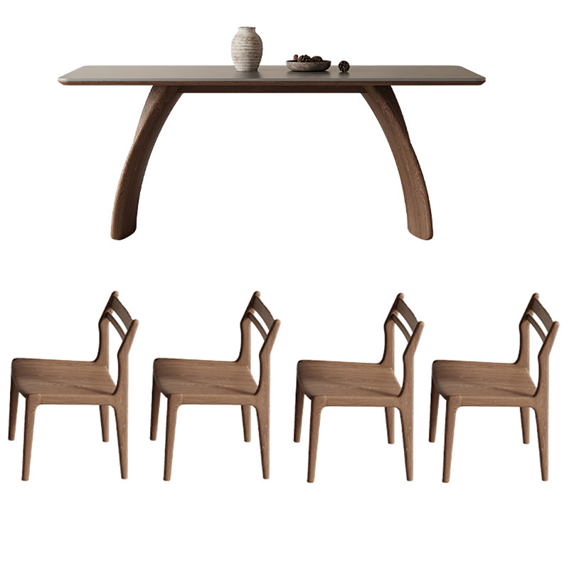 Table rétro vintage avec simplicité moderne, H 29,5 po x L 55,1 po x l 31,5 po