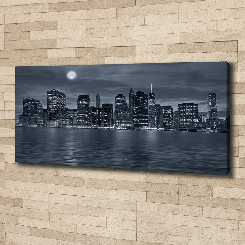 New York By Night - Print, Canvas, 50cm H x 125cm W x 2cm D