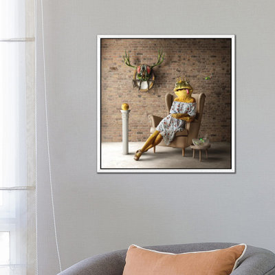 Home Fairytale: Frog Queen 1 Piece Wall Art on Canvas